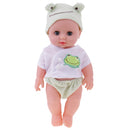 Handmade Lifelike Baby Boy Doll Newborn in Green w/ Movable Eyes Kids Gifts