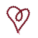 8mm Natural Smooth Ruby Red Jade Gemstone Round Loose Beads Strand 15'' DIY