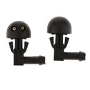 2X Plastic Car Front Dual Holes Windshield Washer Wiper Water Spray Nozzle