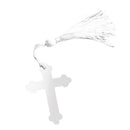 Silver Metal Cross Bookmark with Tassel Boxes Baby Shower Party Gift Favor