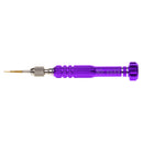 Professional Mini 5 In 1 Aluminium Fix Magnetic Phone Repair Opening Tool Screwdriver Set for Smartphone/MarBook Purple