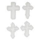 4 Pieces Cross Shape Silicone Pendant DIY Molds for Resin Jewelry Making