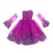 1/3 BJD Smart Dolls Clothes - Embroidery Flowers Dress for Dollfie DOD DZ AS Party Outfit Purple