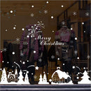 Christmas Snowflake Xmas Tree Glass Window Sticker Wall Clings 90x60cm Reusable Vinyl