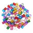 Lots 150 Pieces Colorful Dreadlock Hair Beads Dread Hair Braid Pins Rings Clips DIY Cuff Jewelry for Hair Extensions