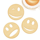 3Pieces Natural Wood Coasters Set Cup Holder Wedding Party Tableware Decor