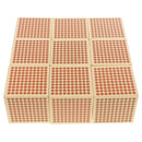9Pcs Thousand Cubes Children Montessori Buiilding Wooden Toy Birthday Gift