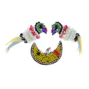 1 Set Rhinestone Sequins Beaded Patches Embroidery Sew on Applique for DIY Crafts