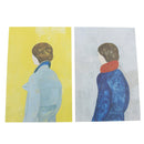 Home Wall Card Photo Props Paper Man Boy Theme Double-sided Textured Illustration for Home Shop Cafe Studio Decoration