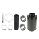 Stylish Rear Carbon Fiber Washable 3inch High Flow Cold Air Filter Box Intake Duct Kit
