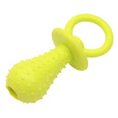 3Pcs Bite Resistant Bell Rubber Pacifier Pet Dog Puppy Molar Chew Training Toys Color Random Delivery