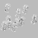 10Pcs 925 Silver Water Ripper Loose Beads DIY Bracelet Jewelry Making 3mm