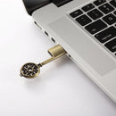Metal USB Flash Pen Thumb Drive Memory Stick Vintage for Laptop Bronze 16GB