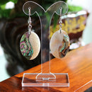 Bohemia Oval Shell Disc Earrings Geometry Dangle Drop Jewelry Accessory