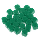 Pack of 25pcs Opaque Green Blank D6 Six Sided Dice Teaching Resources Party Supplies