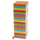 54 Pcs Wooden Blocks Tower Blcoks Stacking & Take Out Dice Balance Game Kids Educational Toy Family Play Fun