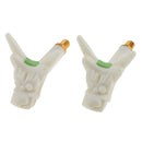 2Pcs Fishing Rod Holder Mount Tackle Fishing Pole Gripper Rest 8mm Thread