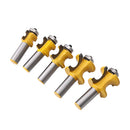 5x Router Bit Set 1/2'' SH Woodworking Tool 3/8'' 5/16'' 1/4'' 3/16'' 1/8'' Radius