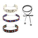 4pcs Fashion Multi-Element Charms Women Choker Necklaces Gothic Punk Jewelry