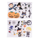 Halloween Theme Kids Pumpkin Spider Window Clings Sticker Decals Decorations