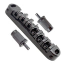 2 Pieces Black Roller Saddles with Electric Guitar Brridge for Gibson Les Paul Guitar Parts