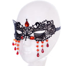 Water Drop Tassel Venetian Masquerade Eye Mask Halloween Lace Fancy Dress