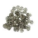 Wholesale 100Pcs Tibetan Silver Filigree Lotus Bead Cap Spacers Jewelry DIY Findings
