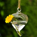 Vase de Fleur Plante Suspendu en Verre Conteneur Accessoire Cadeau Decor Jardin Maison