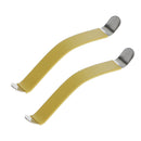 2pcs Luthier Guitar Care Tool String Spreaders for Cleaning Fretboard Yellow