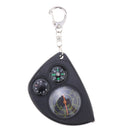 Multifunction 2-in-1 Portable Mini Map Distance Measuring Measurer + Compass with Key Chain for Outdoor Camping Hiking Creative