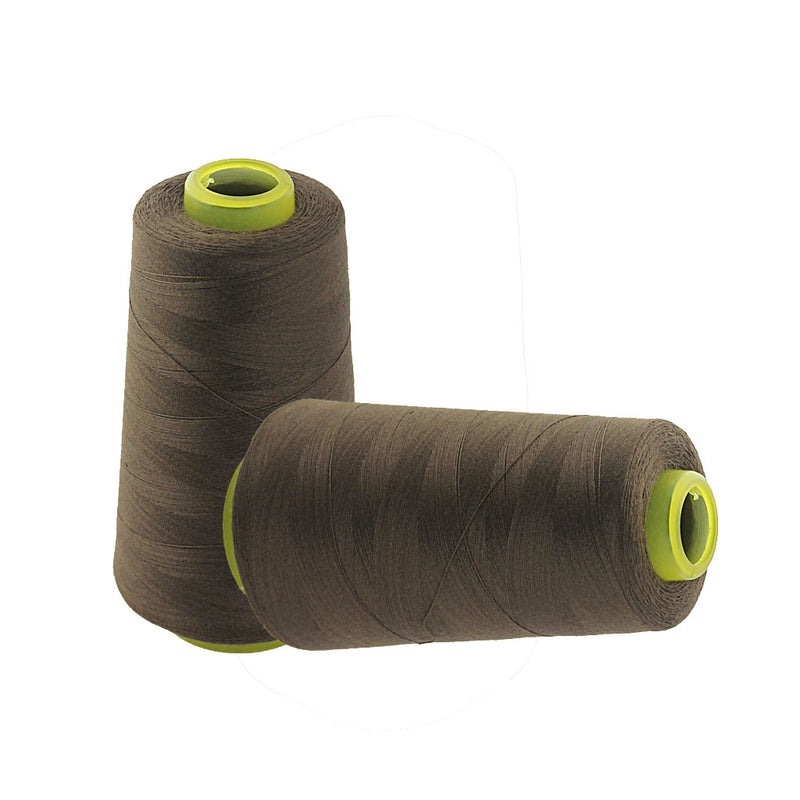 1 Spool Of Polyester Sewing Thread For Sewing Machine Garment Making Bedsheet Lining Thread 40S/2 Coffee