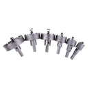 6 Pieces 22 - 65mm Stainless Steel Carbide Tip TCT Metal Drill Bit Hole Saw