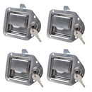 4 x Heavy Duty Stainless Steel Boat Trailer Tool Box RV Door Latch with Keys