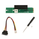 NGFF M2 M.2 To PCI-E PCI Express 4x 1x Slot Card Adapter With SATA Cable