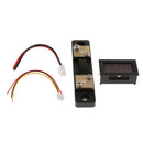 0-200V 50A DC Voltmeter Ammeter Blue Red Digital Volt Current Panel Meter