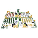 250 Pieces Army Men Soldier Figures Playset with Tanks Planes Flags & More Accessories DIY WWII League of Nations Army Base Model Toy
