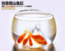 Clear Rockery Flower Glass Vase Bottle Fish Tank Aquarium Home Decoration