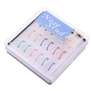 18pcs Seamless Open Nose Hoop Ring Stainless Steel Body Piercing Jewelry 22G(0.6mm)