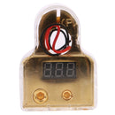 Repalcment 12V Gold Plated Battery Terminal Car Stereo Audio 1/0 4 Gauge AWG with Voltage Red LED Digital Display