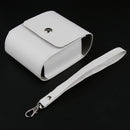 PU Leather Bag Pouch Protective Case For PAPERANG Printer Photo Printer with Shoulder Strap - White