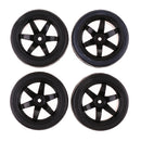 Pack of 4 Rubber Tyre Tyres Tires Wheel Rim Hex 12mm Fits for 1/10 RC Remote Controlled Racing Car 703-6085