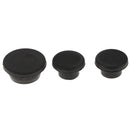 3PCS RUBBER TAILGATE PLUG SET SPARE TIRE CARRIER DELETE FOR JEEP JK WRANGLER