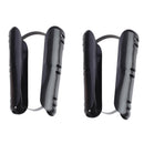 2x Black Plastic Shoes Organizer Trees Boot Holder Shapers Stretchers 18cm/6in
