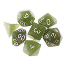7PCS Polyhedral Dice 16mm D20 D12 D10 D8 D6 D4 for Dungeons & Dragons Table Games Green