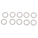 10Pcs Metal Oil Drain Plug Crush Washers Gaskets For Kia Silver