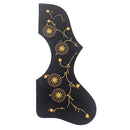 Acoustic Guitar Parts 1Pc PVC Adhensive Guitar Pickguard Anti-Scratch Plate Black