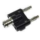 Adapter BNC Female Jack to Two Dual 4mm Banana Binding Male Connector