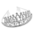 Bride To Be Tiara Crystal Rhinestone Crown Headwear Wedding Jewelry