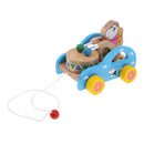 Baby Developmental Toy Toddler Wooden Car Cartoon Animanl Play Drum Sound Maker Toys