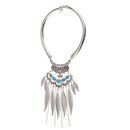Behomia Exaggerated Collar Necklaces Pendants Multi-layers Tassel Necklaces for Women